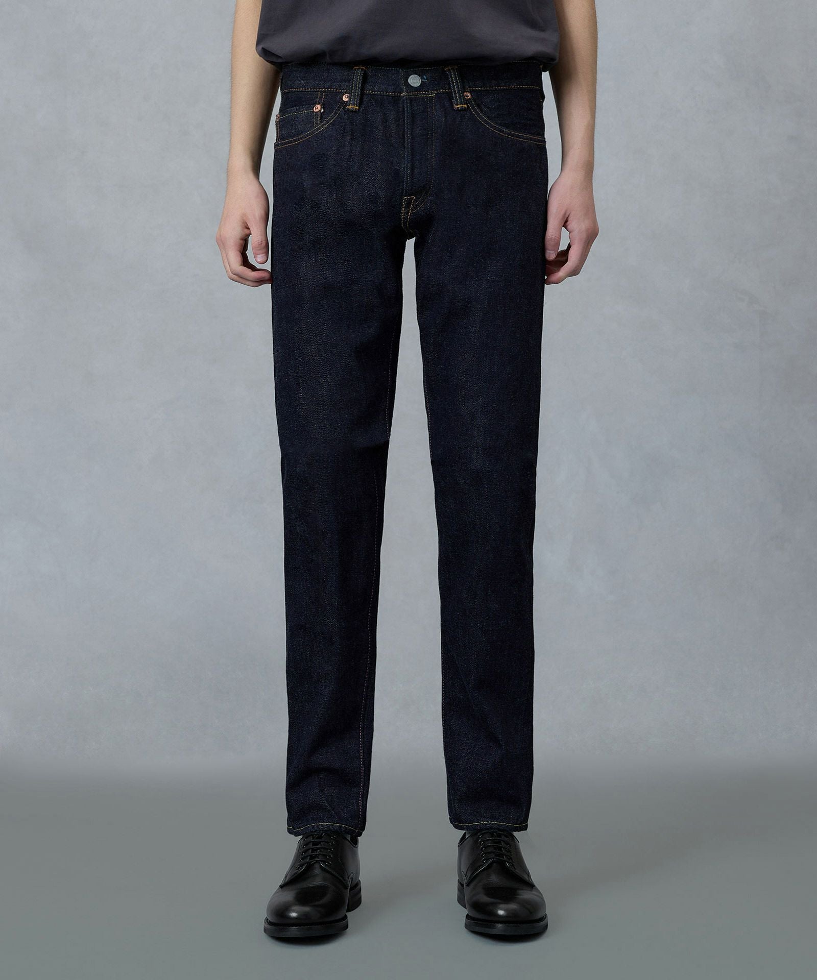 桃太郎JEANS】0101 ヴィンテージナローテーパード ボタンフライ