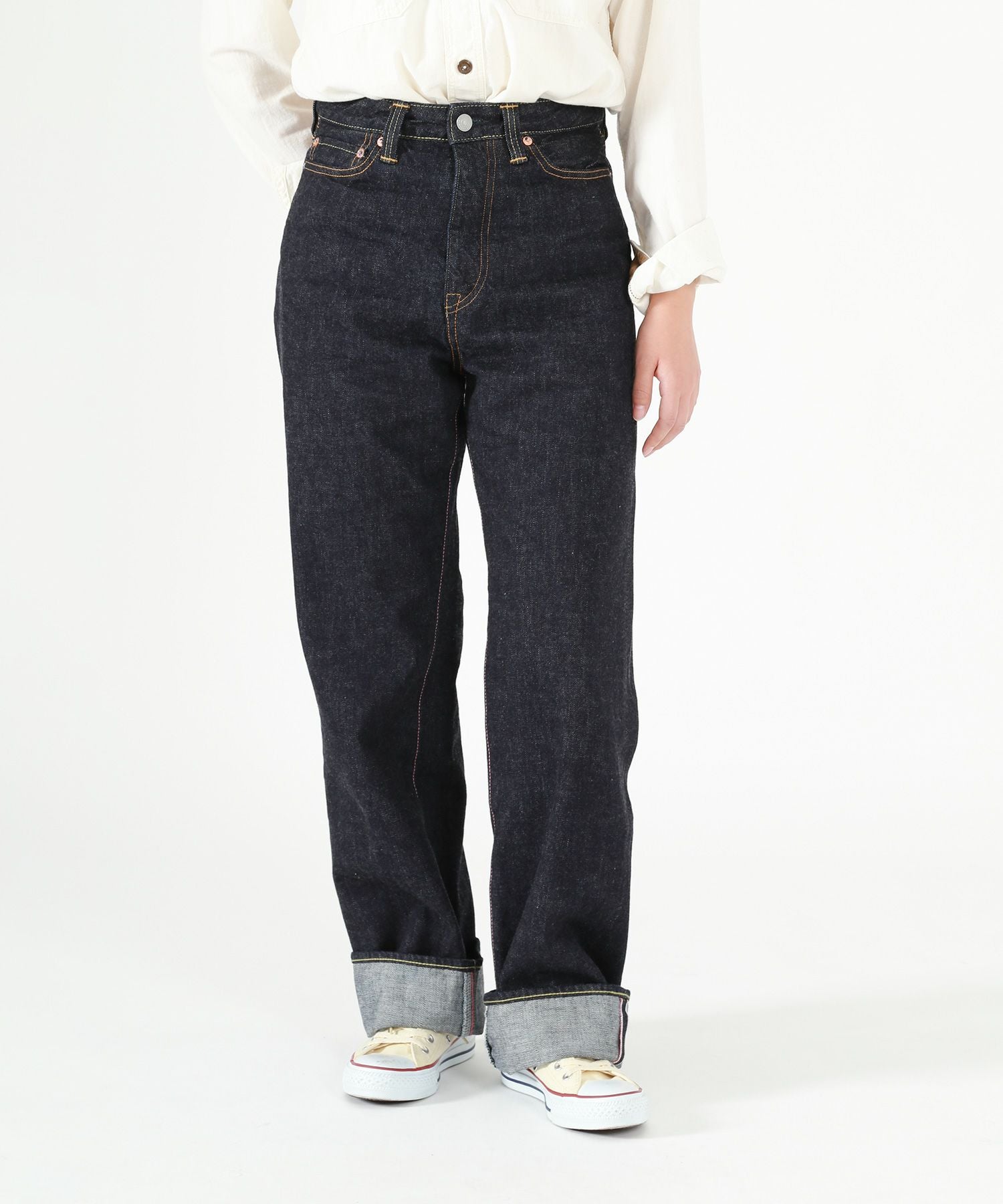 桃太郎JEANS】9005-13SP 13オンス出陣レディースワイドストレート 桃太郎JEANS】9005-13SP 13オンス出陣レディースワイドストレート