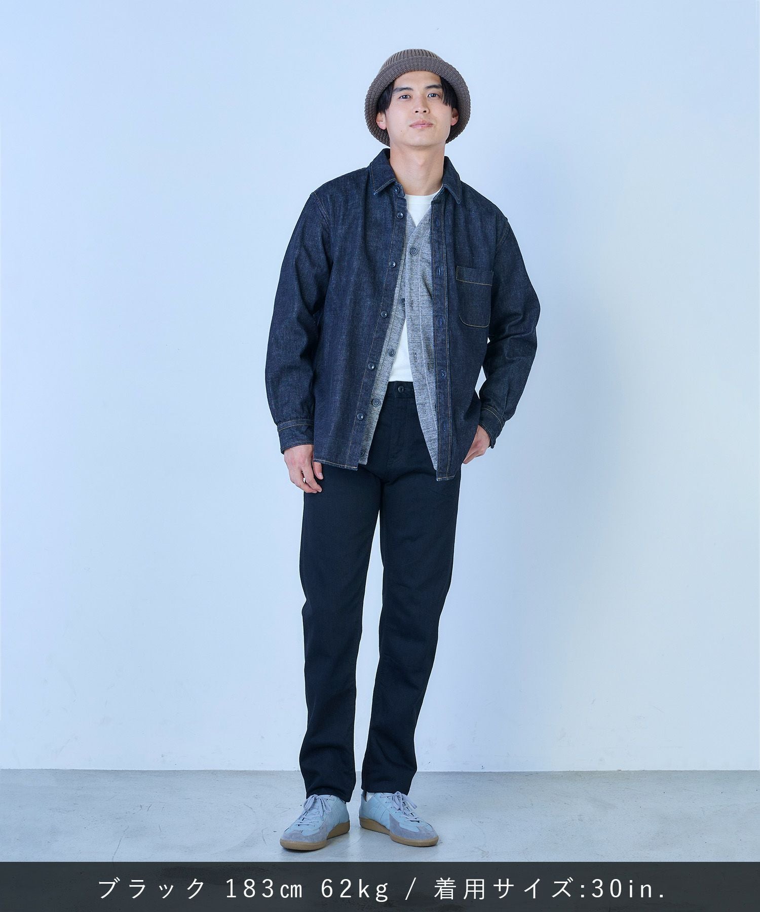 PURPLE ブラック スリムフィットデニム　サイズ32 Purple Brand Black Resin Knee Slit Jean – VIP Clothing Stores