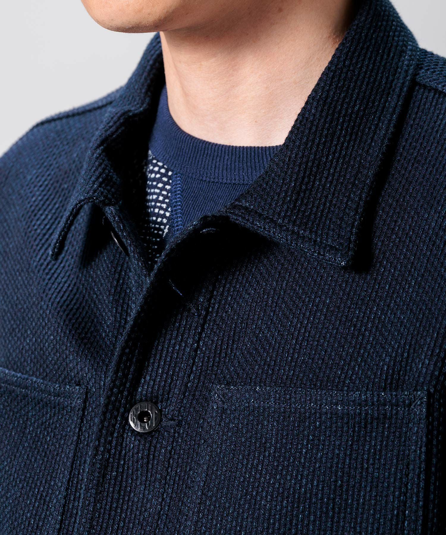 JAPAN BLUE JEANS】Sashiko Cover All Jacket 11oz インディゴ刺子