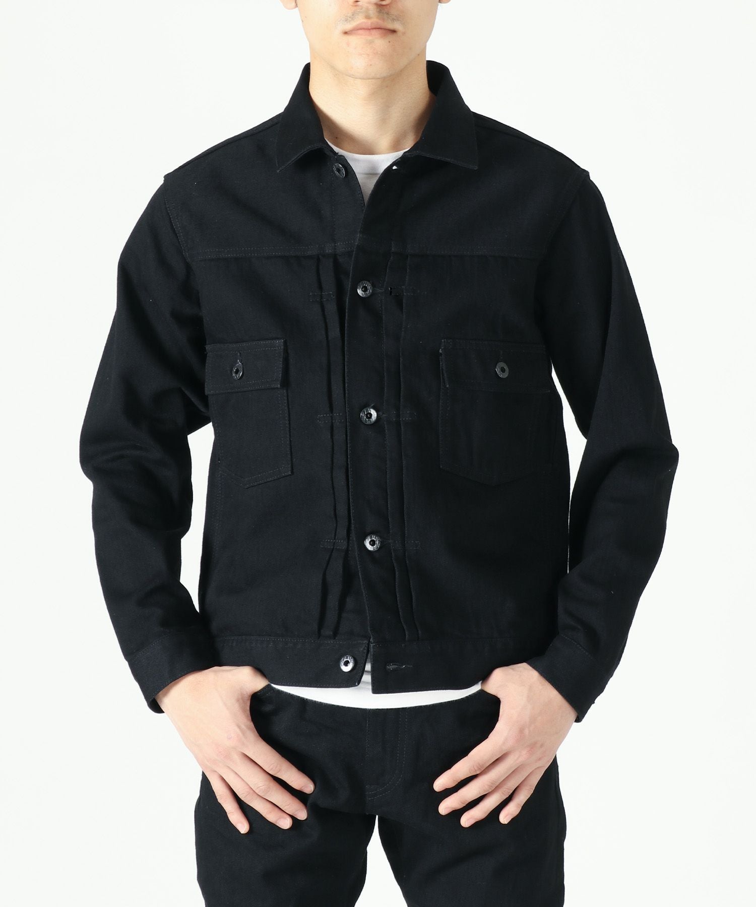 ✨美品 JAPAN BLUE JEANS ブラック デニムジャケット 未使用級 JAPAN BLUE JEANS】14oz Black Type 2 Denim Jacket 14oz ブラック