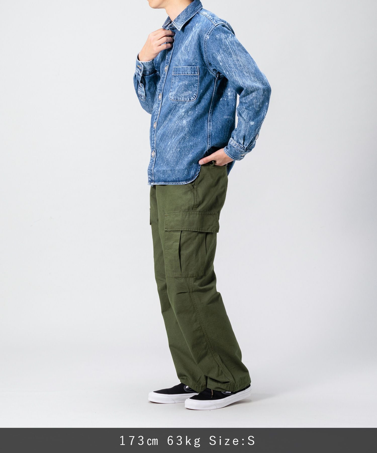 JAPAN BLUE JEANS】M-65 Cargo 9.5oz Fatigueリップストップ | デニム