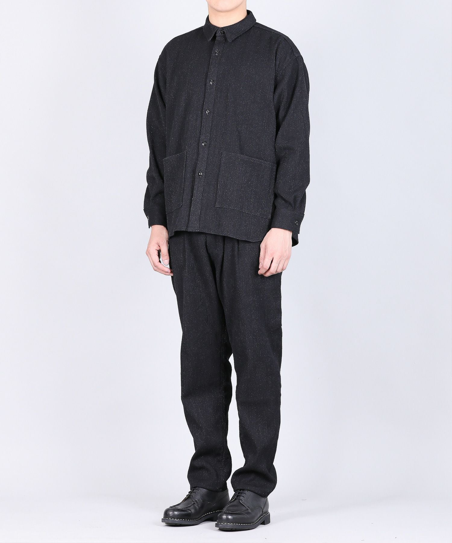 JAPAN BLUE JEANS】Sashiko Black Big Shirt Jacket 11oz ブラック刺子