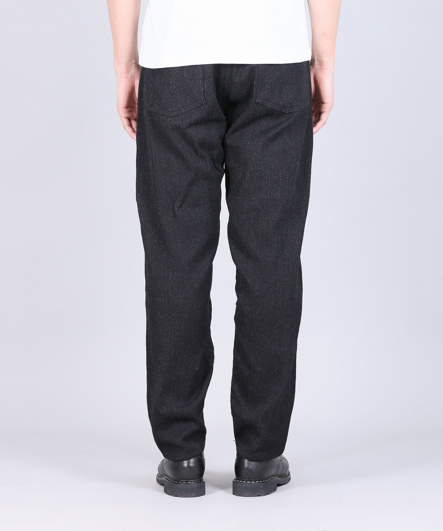 JAPAN BLUE JEANS】Sashiko Black 5P Wide Tapered 11oz ブラック刺子