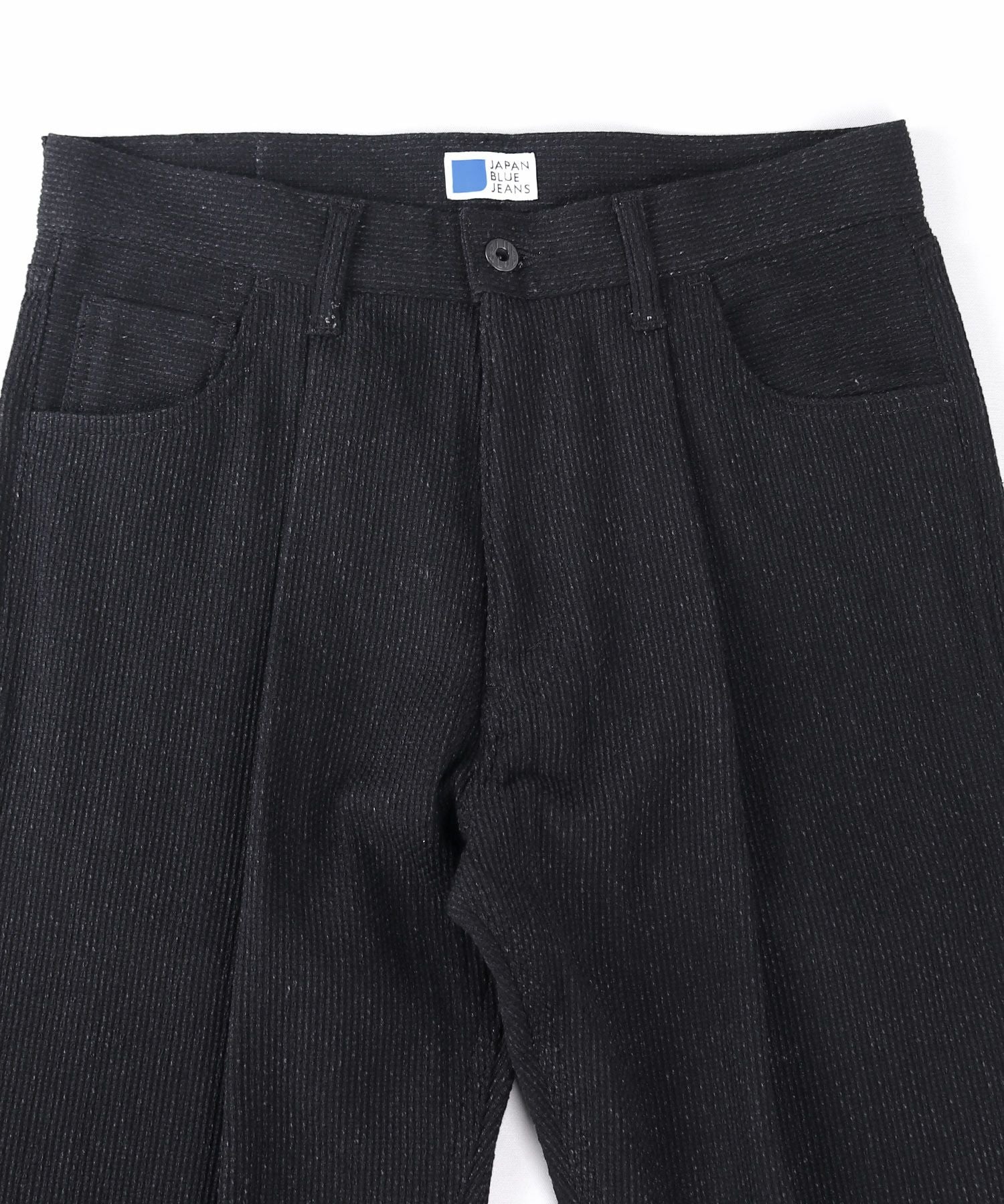 0709-13 blさん JAPAN BLUE JEANS】Sashiko Black 5P Wide Tapered 11oz ブラック刺子
