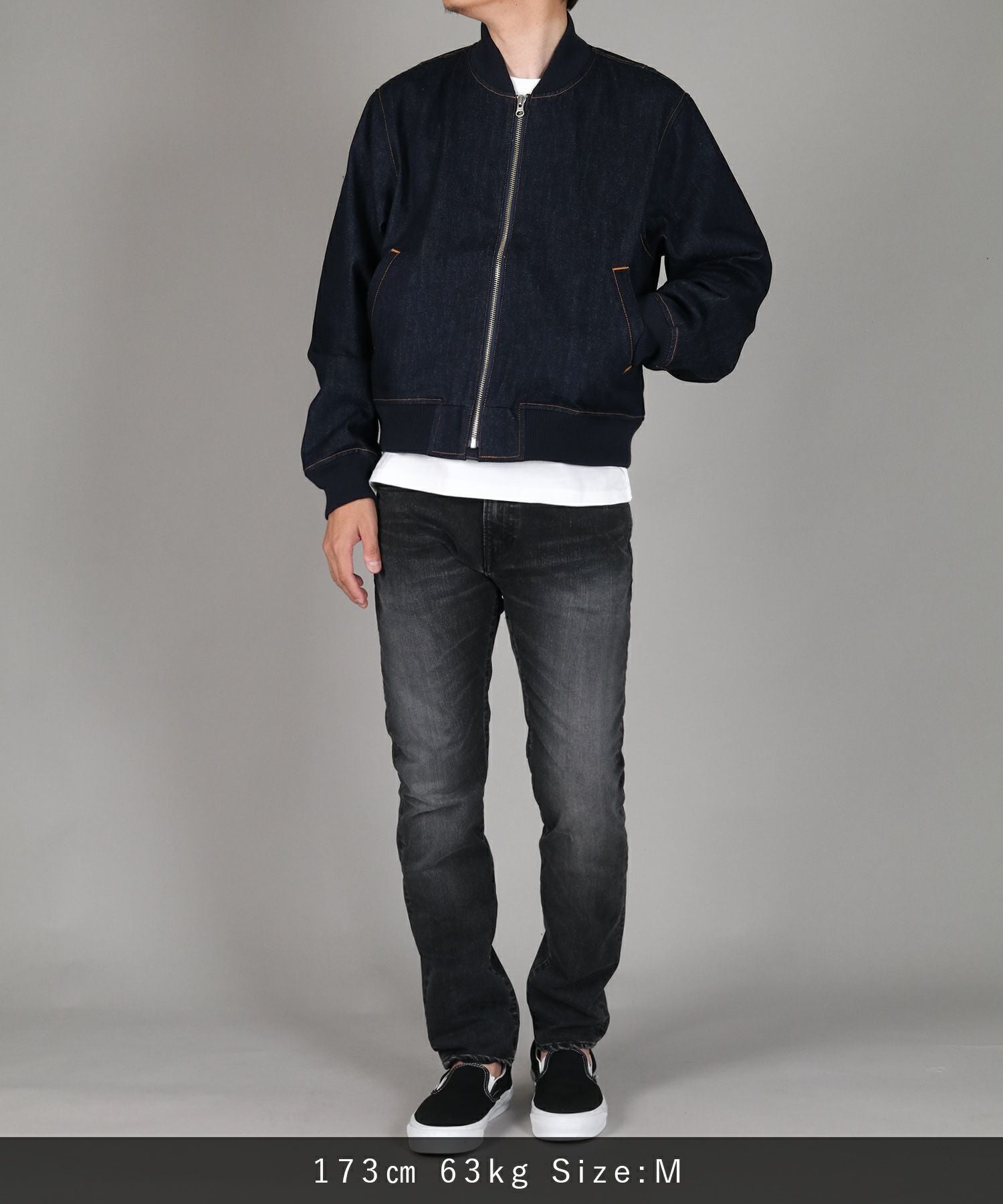 JAPAN BLUE JEANS】11.5oz Denim Bomber Jacket 11.5oz ナチュラル