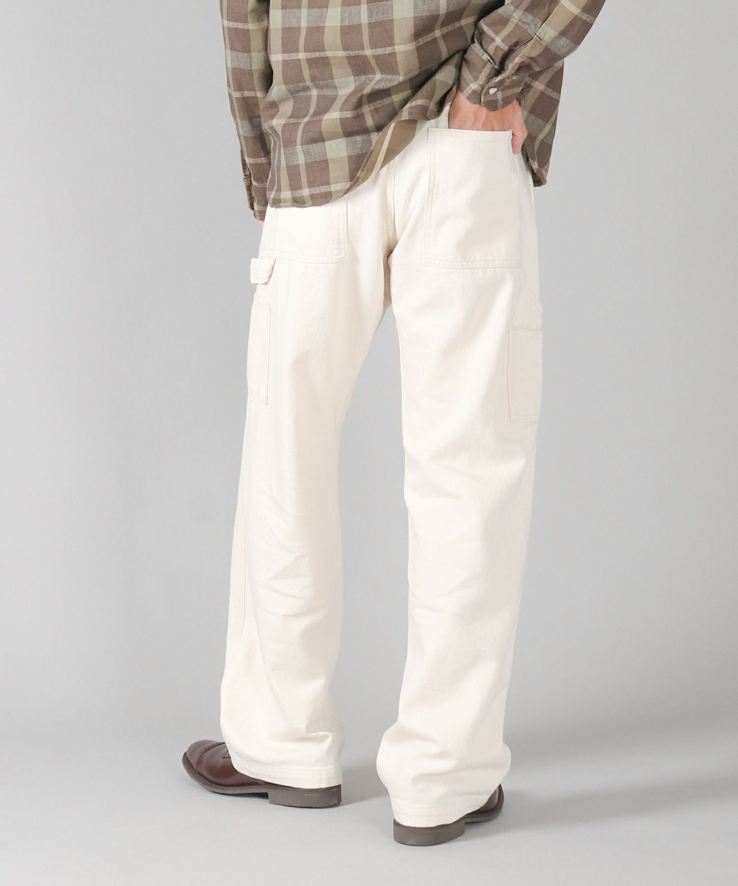 CUT TWICE DENIM PAINTER PANTS 白 W30 試着のみ未使用　値下げ JAPAN BLUE JEANS】Painter Pants オーガニックドリル | デニム研究所
