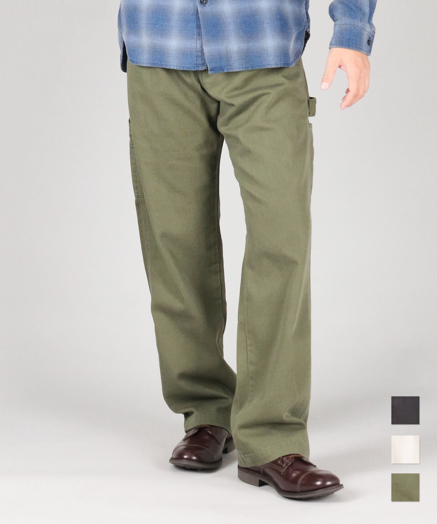 JAPAN BLUE JEANS オリーブグリーン ベスト JAPAN BLUE JEANS】Painter Pants オーガニックドリル | デニム研究所