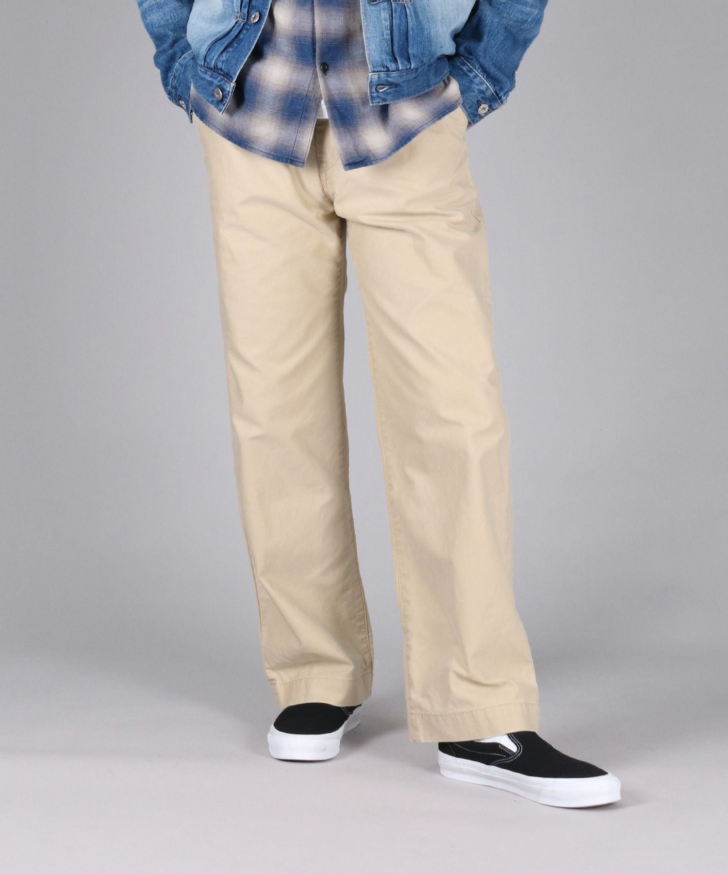 JAPAN BLUE JEANS】 Wide Trousers 硫化染めバックサテン | デニム研究