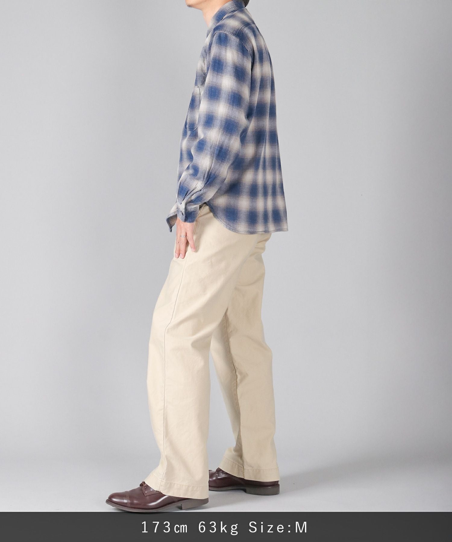 JAPAN BLUE JEANS】Indigo Check L/S Shirt | デニム研究所 by JAPAN