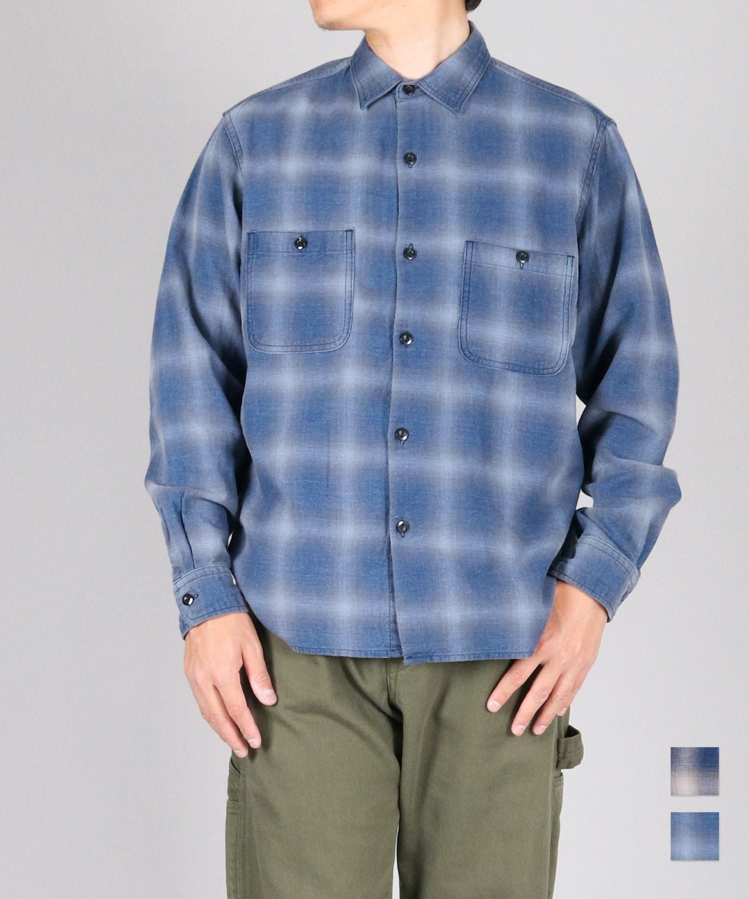 JAPAN BLUE JEANS】Indigo Check L/S Shirt | デニム研究所 by JAPAN