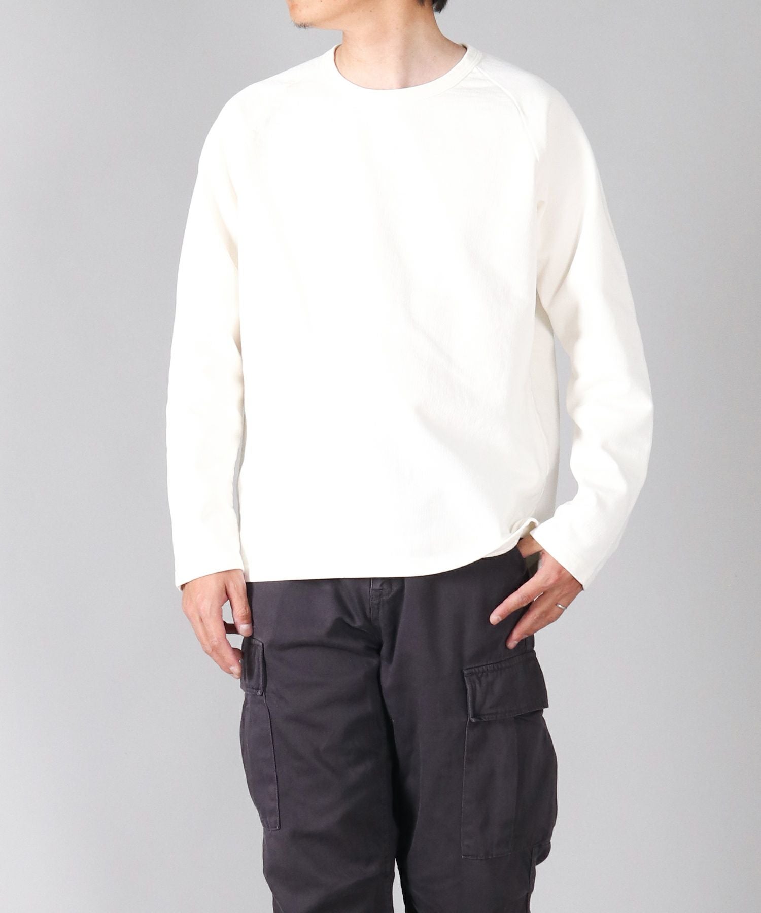 ジャパンブルージーンズ インレイ ロングスリーブティーシャツ WH-M 