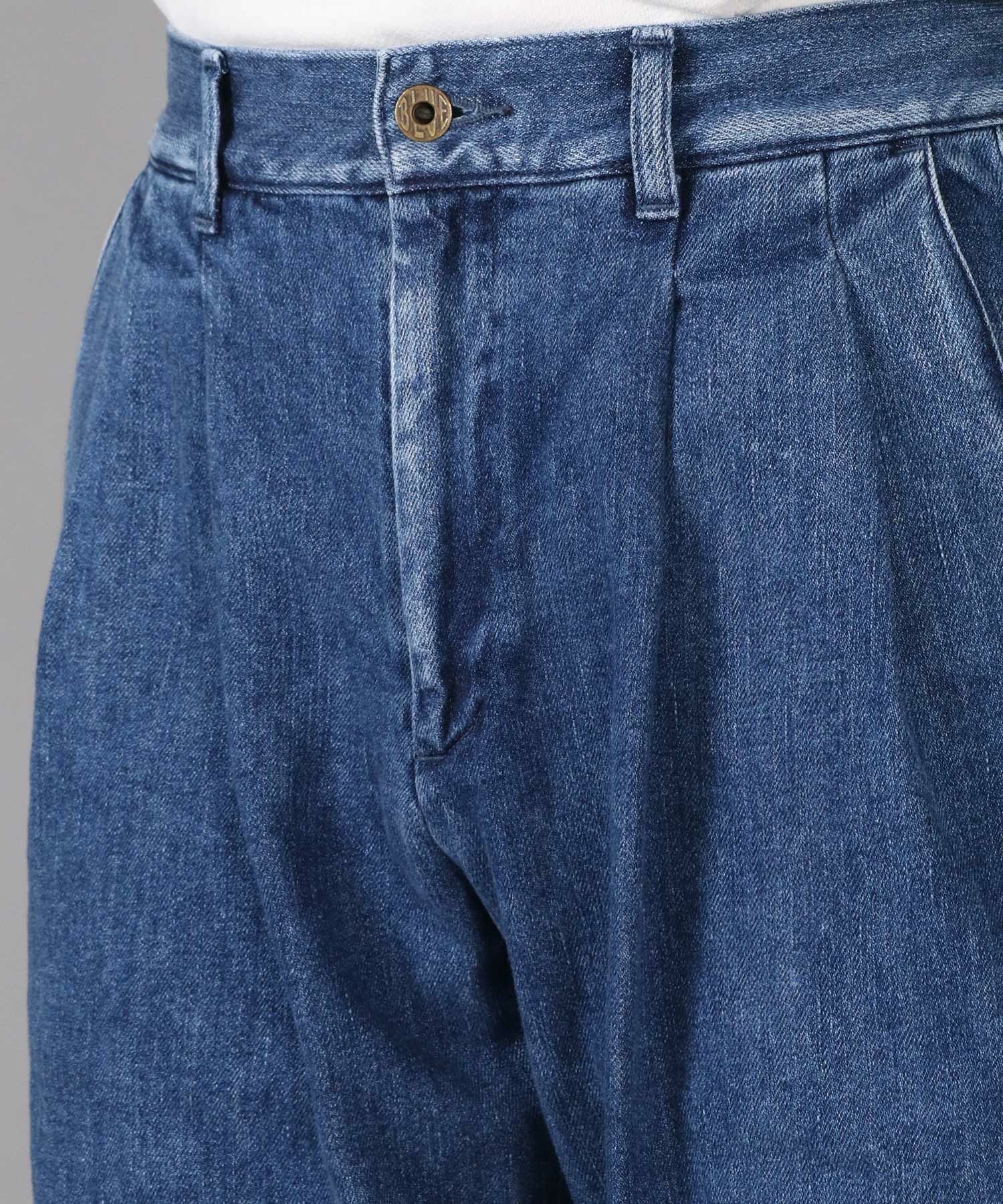 JAPAN BLUE JEANS】 Smooth Double Pleats Pants 11oz denim | デニム